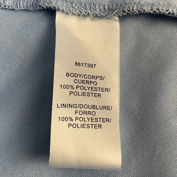 JS Collections Womens Shay Cocktail Dress Size 8 Pale Blue V Neck Sequined Mesh - Picture 6 of 7